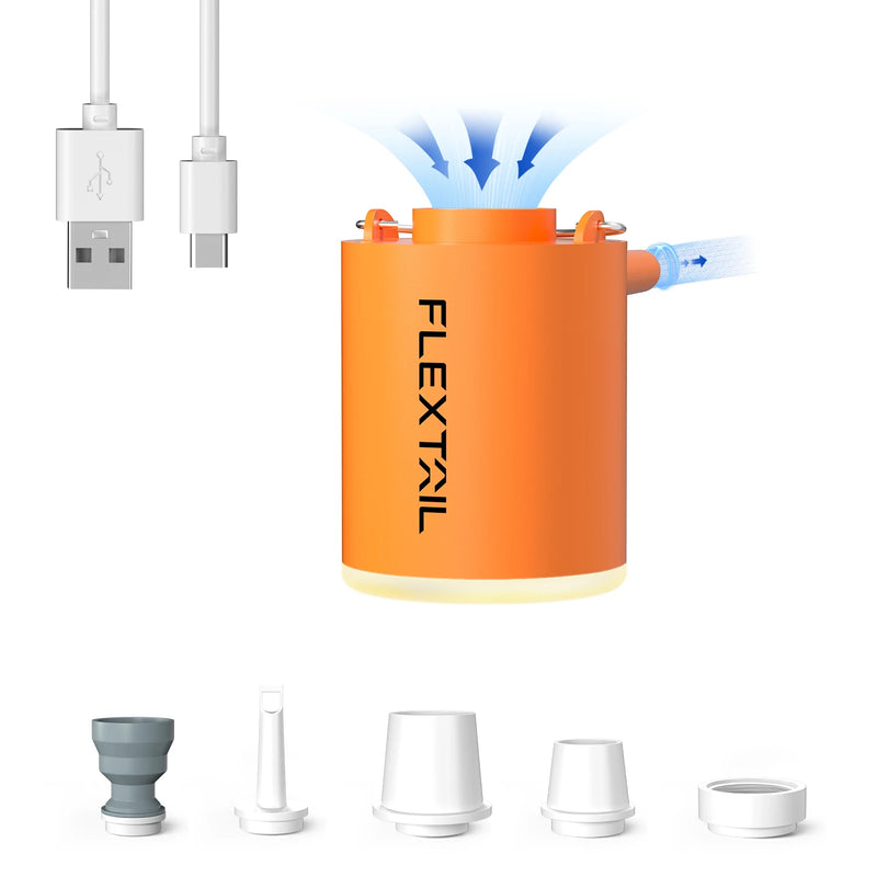 FLEXTAIL TINY PUMP 2024 & X 2024 - Mini Air Pump, Portable Camping Pump for Pool Floats, Air Bed Mattress, Vacuum Bags