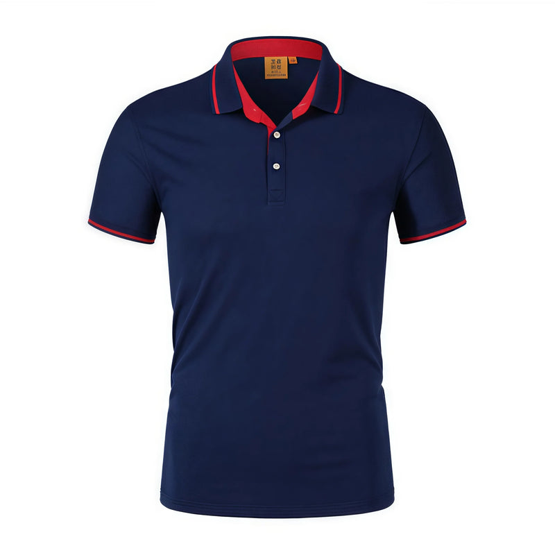 Ice Silk Short Sleeve T-Shirt Summer Work Uniform Logo Printed  Team Culture Polo Shirt  Fashion for Men and Women