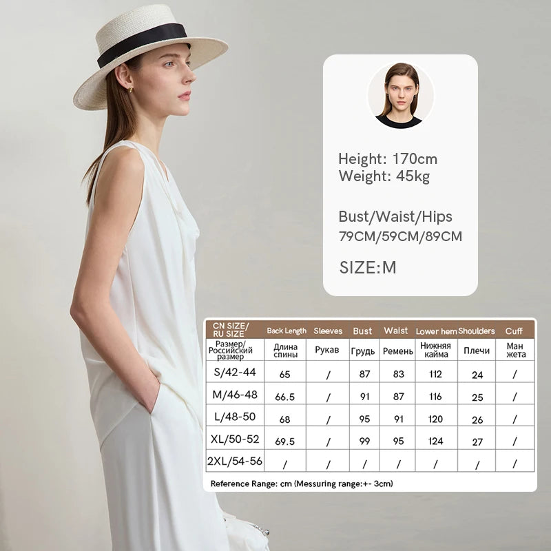 AMII Women Minimalist Elegant Summer Blouse 2026 Solid Sleeveless Casual Tank Tops Lady New Fashion Chiffon Vest Woman 12542019