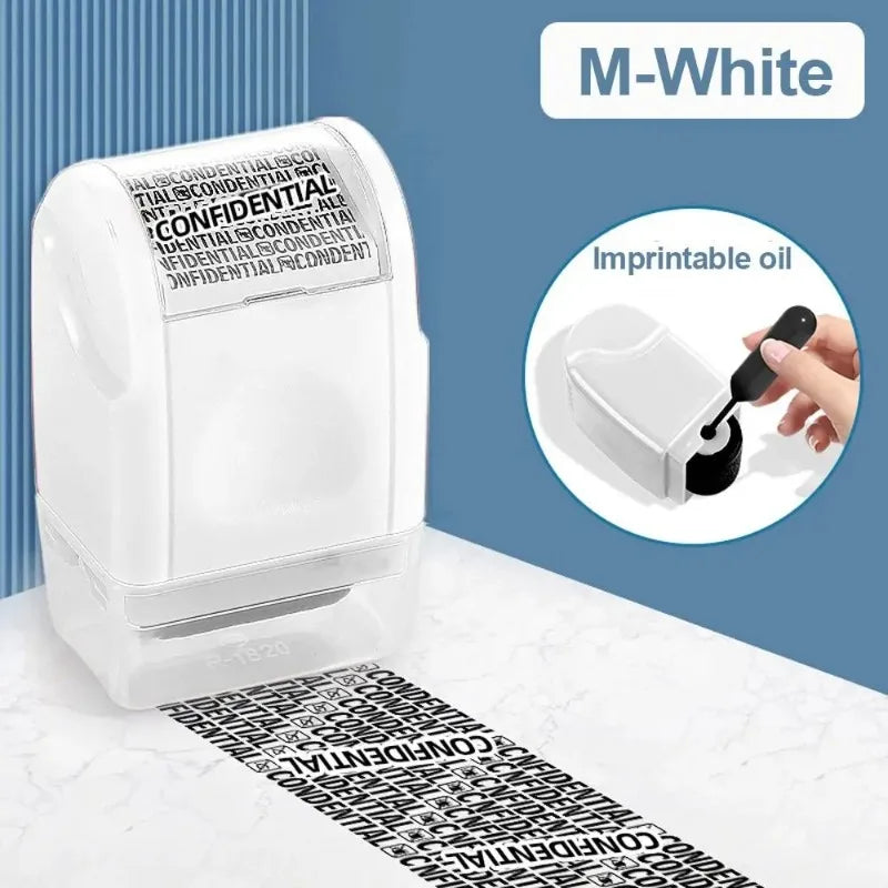 Plastic Confidential Stamp Identity Protection Roller Stamps Express Privacy Data Guard Information Identity Address Blocker