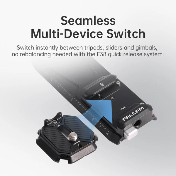 បន្ទះ បញ្ចេញ រហ័ស Ulanzi F38 V2 សម្រាប់ DJI RS4 / RS4 PRO / RS3 / RS3 Pro / RS2 / RSC2 Arca Swiss DSLR Gimbal Plate QR Base