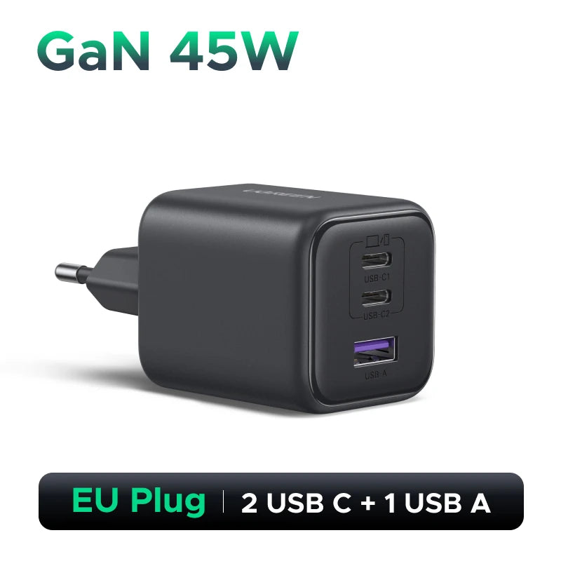UGREEN 45W GaN Charger PPS QC3.0 PD3.0 USB C Fast Charger For Samsung S25 S24 Ultra iPhone 17 16 15 Pro Max iPad Xiaomi Tablet