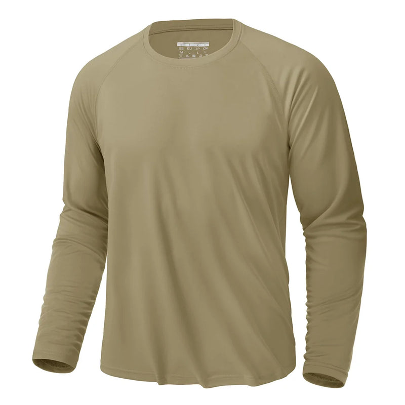 TACVASEN UPF 50+ Sun Protection T-shirts Men's Quick Dry Long Sleeve Athlectic T Shirts Performance Sports T-shirts Tee Tops