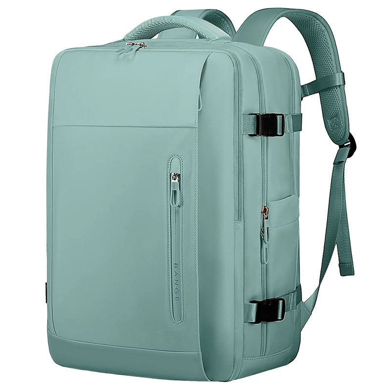 BANGE Large Men Backpacks for 15.6 Laptop USB Charge Travel Backpack Waterproof Wet Dry Pocket School Bags with Mesh Side Pocket