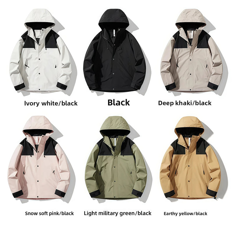 Graphene energy double-sided velvet inner tank 3-in-1 Windbreaker Windproof Cold-proof Wear-resistant  Fashion Style