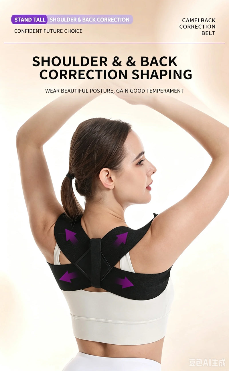 Shoulder Straightening Posture with Straight Back, Chest Lifting, Hunchback Correction, Back Stretching Training, Beautiful Back