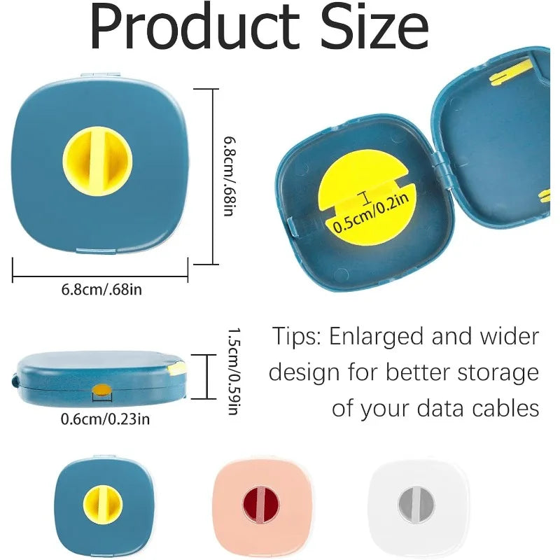 1pc Retractable Portable Cable Organizer, Suitable for Home,Office,Classroom.Suitable for Headphone Cables, Data Cables.