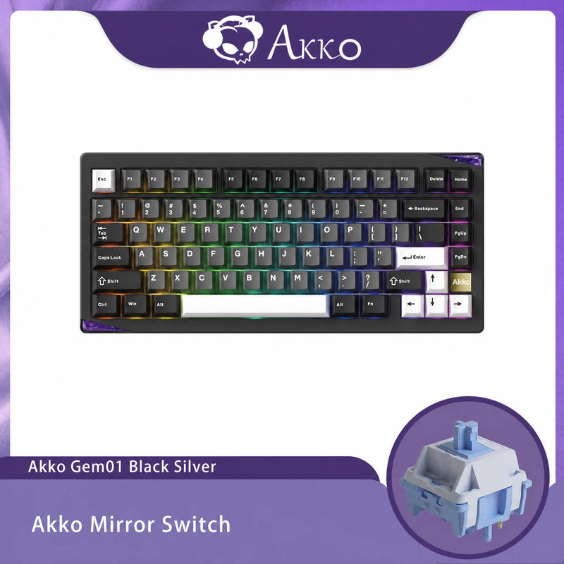 Akko 75% VIA Mechanical Keyboard Gem 01 81Keys Layout