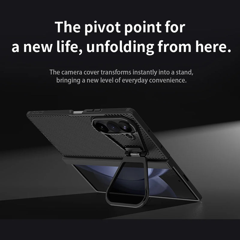 NILLKIN For Samsung Galaxy Z Fold 8 Ultra Magsafe Case with S-Pen Camshield Prop Magnetic Back Cover with Stand for Fold 8 Ultra