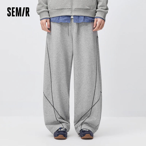 ខោបុរស Semir ខោជើងវែងកោងបែបផ្ទុយស្រឡះ រលុង ត្រង់ ខោកីឡា ខោរដូវស្លឹកឈើជ្រុះ ស្លៀកប្រចាំថ្ងៃ 2026