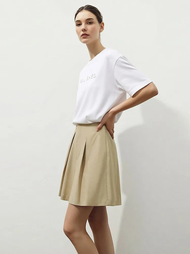 Amii Women's Shorts 2026 Summer New Simple Versatile Office Casual Pants Pleated Wide Leg Loose Fit Pants For Women 12642132