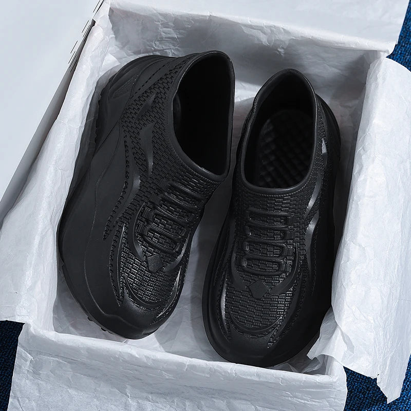 Hotel chef shoes four seasons comfort soft-sole non-slip waterproof Kitchen work shoes men's fashion EVA casual outdoor slippers