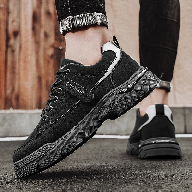 Men's Joker Work Shoes Four Seasons new Soft-sole Non-slip Comfortable casual Walking Shoes Outdoor youth Labor Protection Shoes