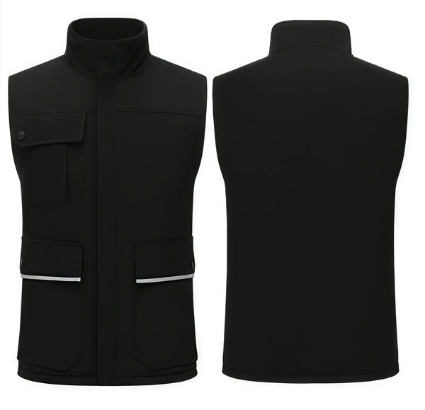 2026 Spring and autumn men's and women's casual outdoor workwear New multi-pocket cotton-padded vest customized with logos