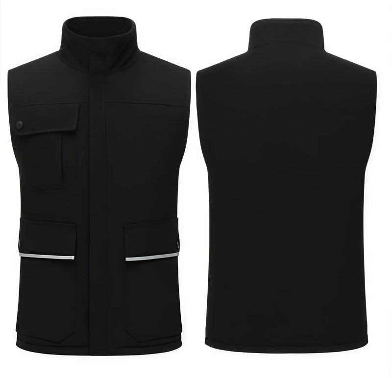 2026 Spring and autumn men's and women's casual outdoor workwear New multi-pocket cotton-padded vest customized with logos