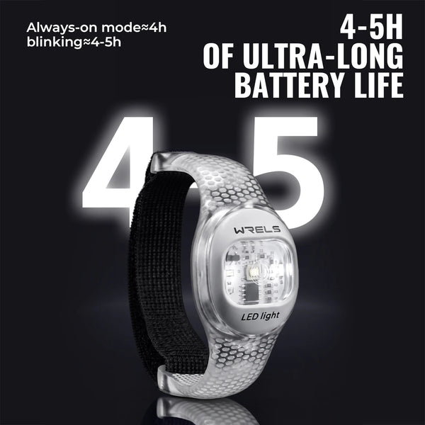 WRELS Arm Light Rechargeable LED Light Up Armband Waterproof Night Running Cycling Outdoor Safety Wristband Warning Light
