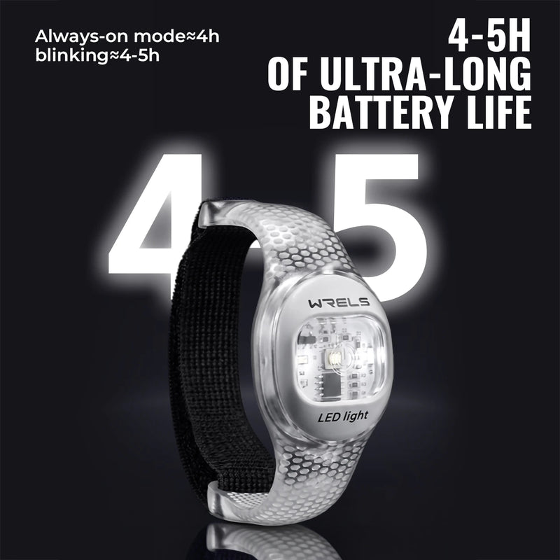 WRELS Arm Light Rechargeable LED Light Up Armband Waterproof Night Running Cycling Outdoor Safety Wristband Warning Light