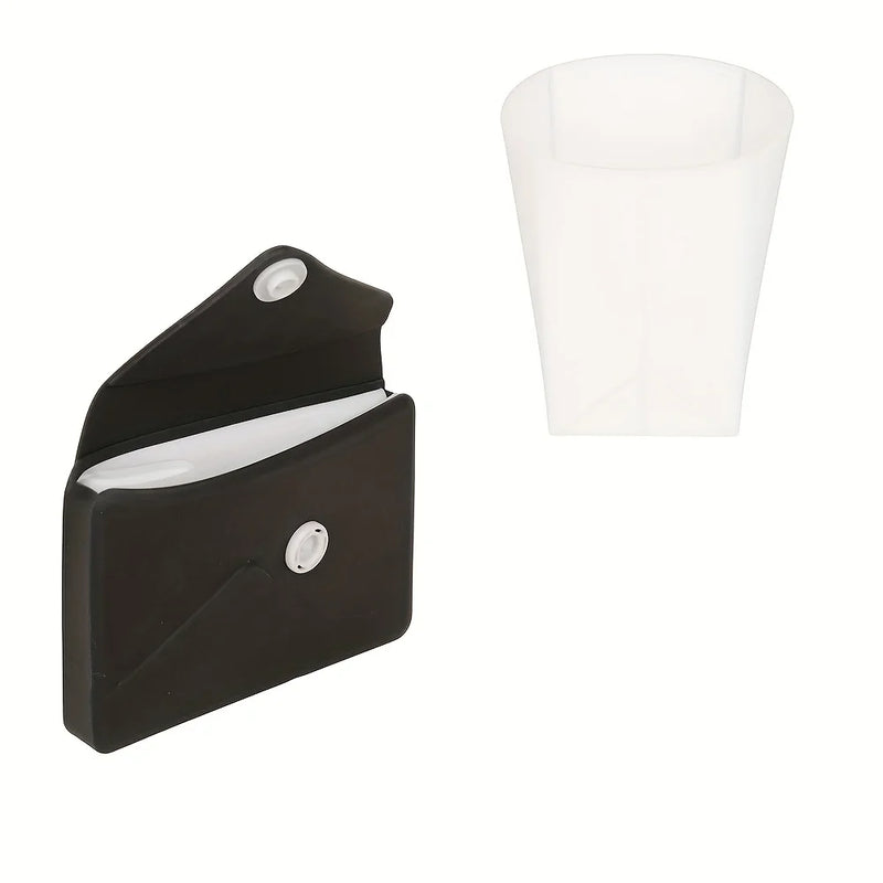 1set Silicone Collapsible Water Cup for Outdoor Camping, Portable Juice, Beer, And Beverage Cup for Travel, foldable cup.