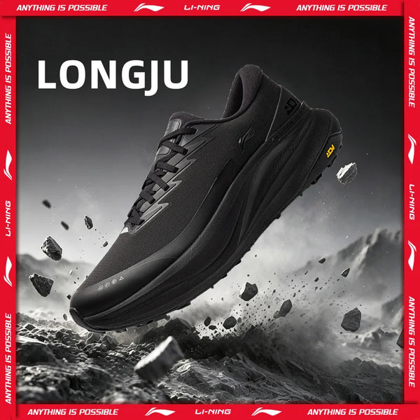 ស្បែកជើងរត់ប្រណាំងបុរស Li-Ning LONGJU សម្រាប់រដូវរងា ក្តៅ ទន់ មានផាសុកភាព ស្បែកជើងកីឡា LiNing ការពារការរអិល ARNW033