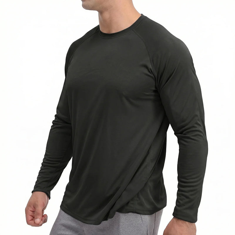 TACVASEN Sun Protection T-shirts Summer UPF 50+ Mens Long Sleeve Quick Dry Athlectic Sports Hiking Performance T-shirts Tee Tops