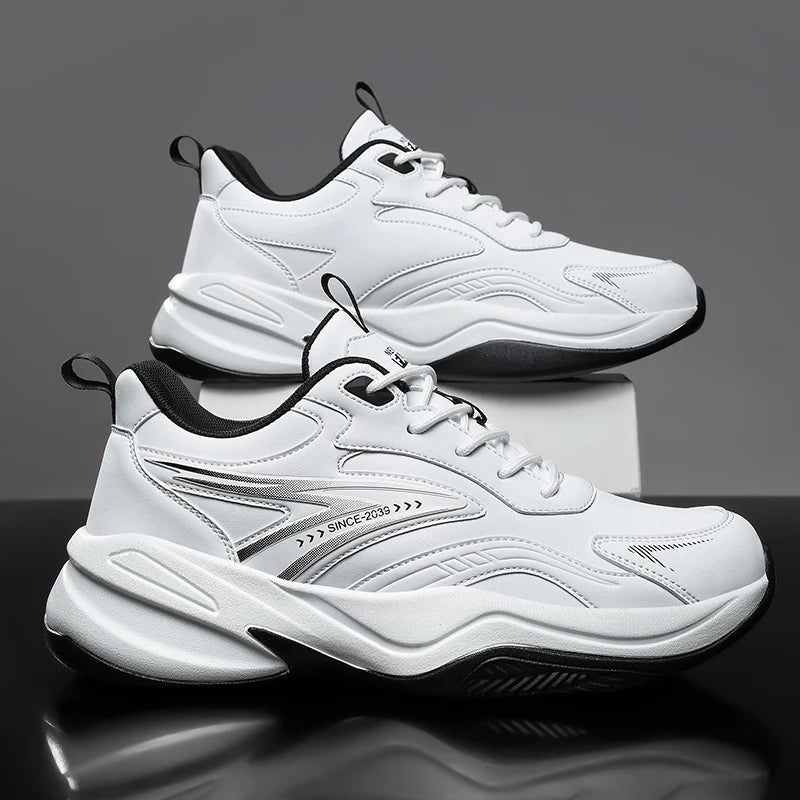 Men's casual sneakers spring summer breathable light racing outdoor running shoes fashion students soft sole speed sports shoes
