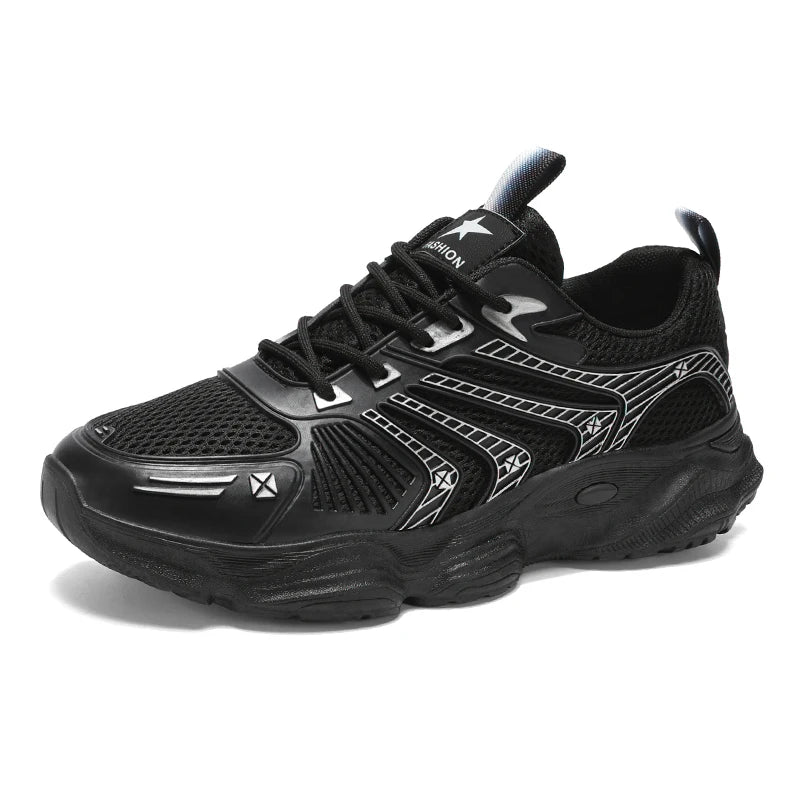 Men's speed casual sneakers four seasons soft-sole anti-slip breathable outdoor running shoes fashion Youth Joker sports shoes
