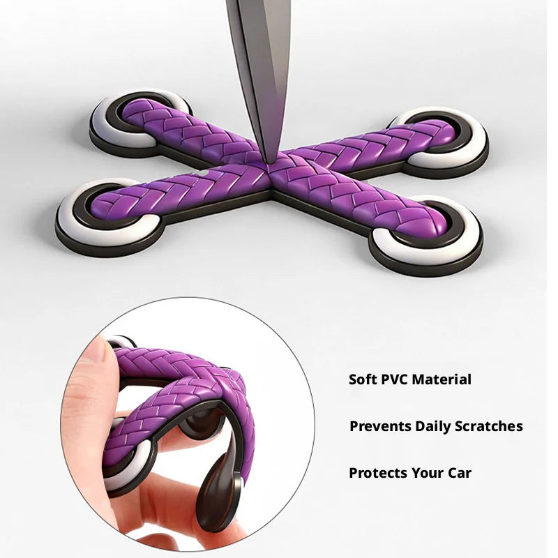 SEAMETAL 1/3pcs Universal Car Motorcycle Decals PVC Funny Cross Shoelaces Adhesive Decorative Stickers for Car Styling Accessory