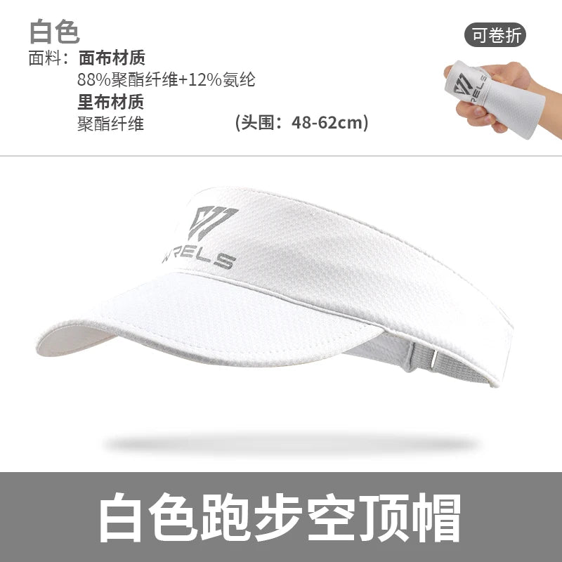 WRLES Cooling Stretchy Visor Hats UV Protection Top Empty Sports Tennis Golf Running Suing Sunscreen Baseball Cap Sun Visor Hat