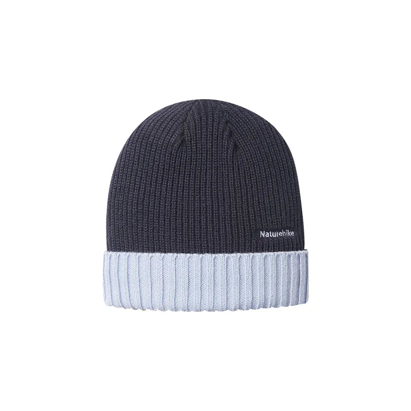 Naturehike Turned-Up Wool Knitted Hat Warm Winter Outdoor Unisex Anti-static Breathable Moisture-Wicking Windproof Skiing Hat