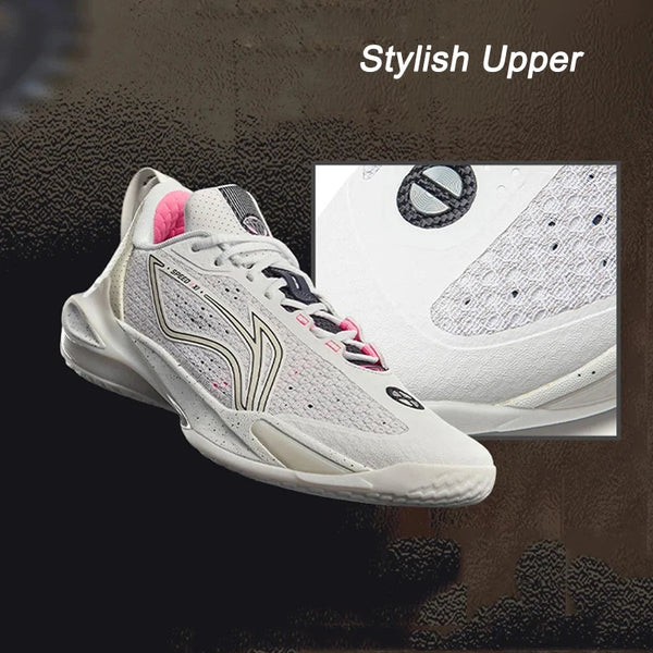ស្បែកជើងបាល់បោះអាជីព Li-Ning បុរស SPEED XI ខ្នើយ BOOM មានផាសុកភាព ស្ថេរភាព ទ្រទ្រង់ ស្បែកជើងប៉ាតា LiNing ប្រឆាំងនឹងការរអិល ABAV031