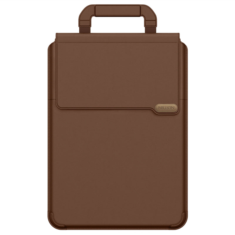 NILLKIN Portable Leather Laptop Sleeve Case Bag for Macbook Air 13 14 15 16 inch M4 M3 M2 Mac Book Pro Adjustable Stand Cover