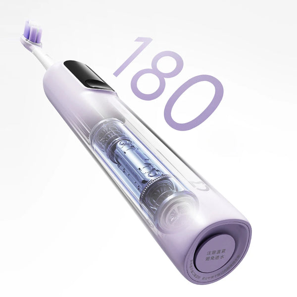 ច្រាសដុសធ្មេញអគ្គិសនី MIJIA Sonic Vibration Pro, ឆ្លាតវៃ ៤ របៀប, ថ្មប្រើបានយូរ, ការពារទឹក IPX8, អេក្រង់ LED និងសោរសម្រាប់ធ្វើដំណើរ