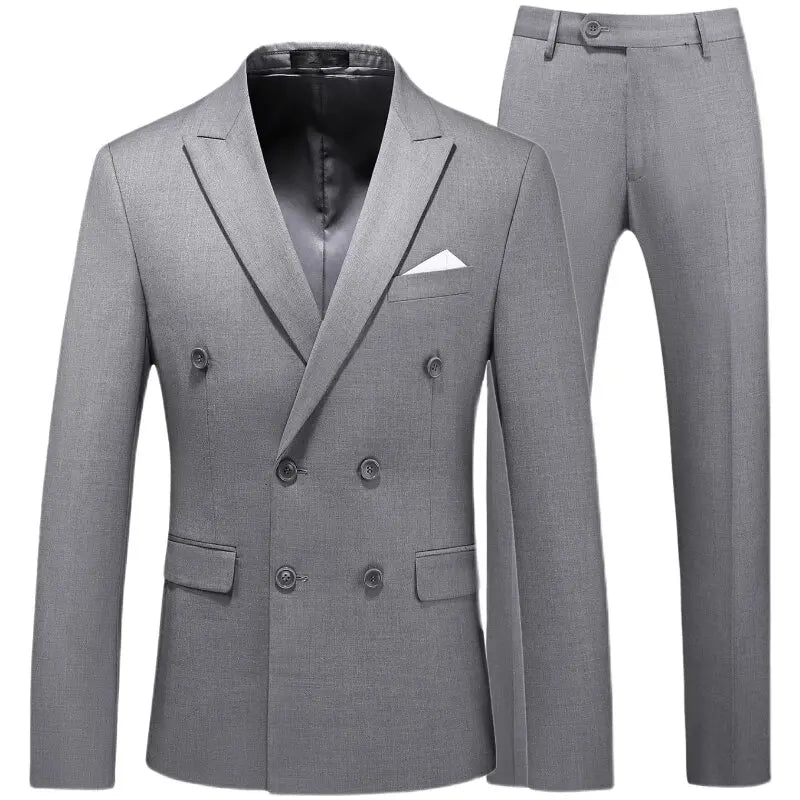 Purple Men's Two-piece Suit,Slim Fit in Asian Sizes,Perfect for Weddings,Parties,and The Office.Red,Blue,Gray,Black,Yellow,Green