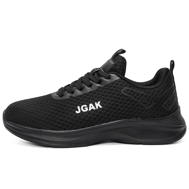 Men Sports Shoes Fashionable Lace Up Mesh Light Breathable Daily Commuting Casual Shoes Soft Sole Rebound Running Tennis Shoes
