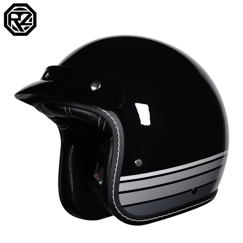 Vintage Motorcycle Helmet Hat 3/4 Open Half Helmet casque moto Four Seasons