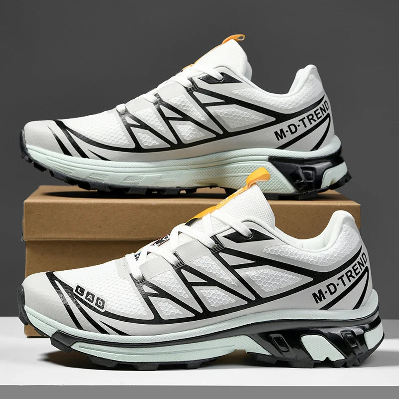 Mens Walking Shoes New Fashionable Shock-absorbing Outdoor Off-road Running Shoes Lightweight Non-Slip Hiking Shoes for Man