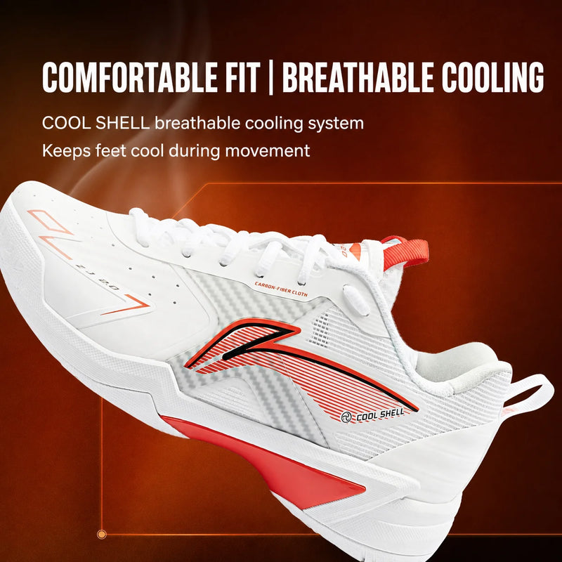 ស្បែកជើងវាយសី Li-Ning Unisex Halbertec 2.0 BOOM Shock Absorption Rebound LiNing Professional Competition Shoes AYZU019