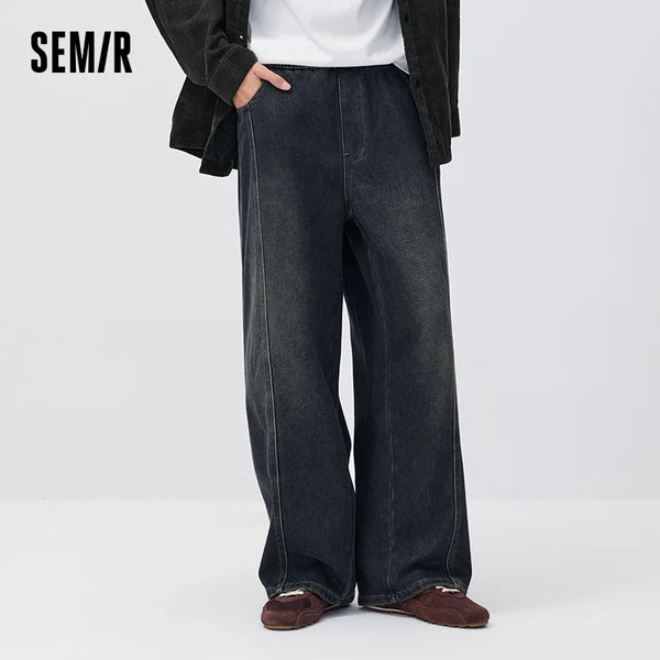 ខោខូវប៊យ Semir សម្រាប់បុរស ខោខូវប៊យជើងវែង រលុង 2026 ថ្មីសម្រាប់ពាក់ប្រចាំថ្ងៃរដូវរងា ស្ទីលធម្មតា អាកាសធាតុត្រជាក់