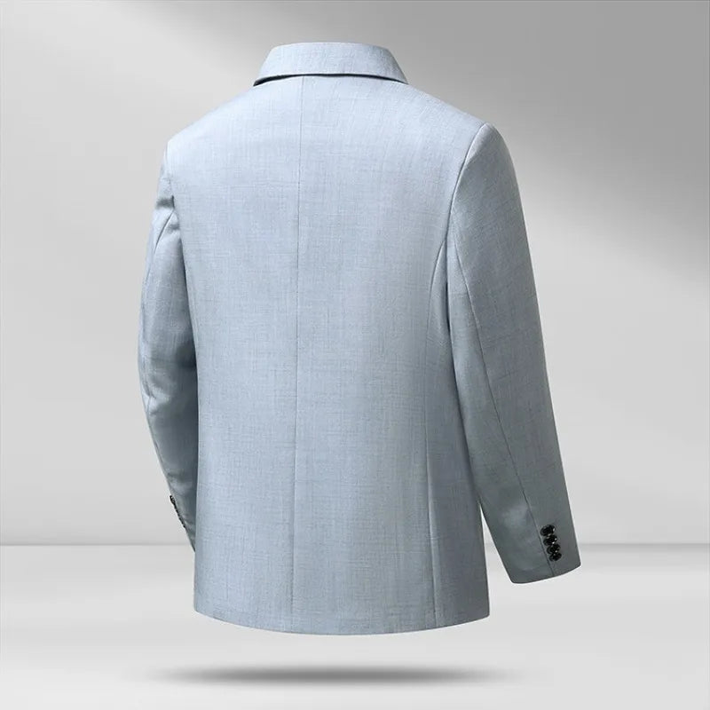 Men's Slim Fit Casual Blazer Stretch Anti-Wrinkle Suit Jacket Notch Lapel Business Daily Coat