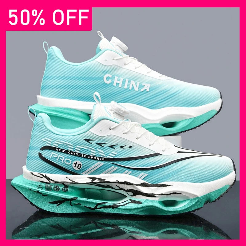 Mens Sports Shoes Outdoor Training Shock Absorption Rebound Running Shoes Parent-child Comfort Sports Stability Tennis Shoes