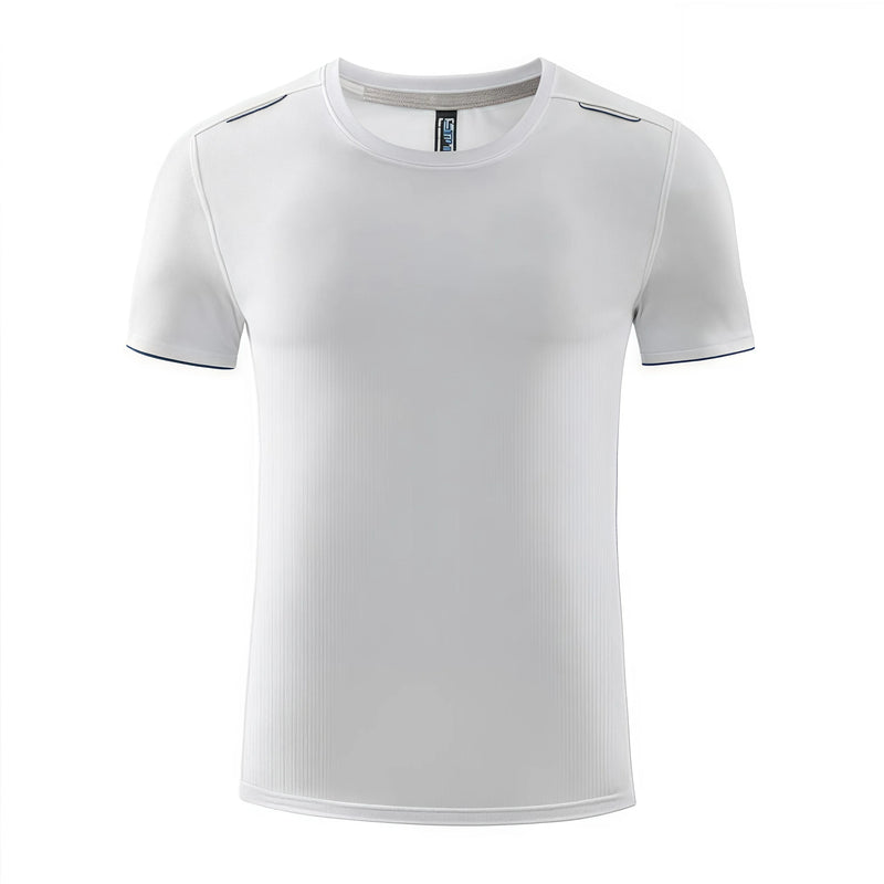 Summer Sports Safe Eye-Catching in Night Running 5XL 6XL Ice Silk Quick-Drying Round-Neck T-Shirt Cool Breathable Non-Sticky