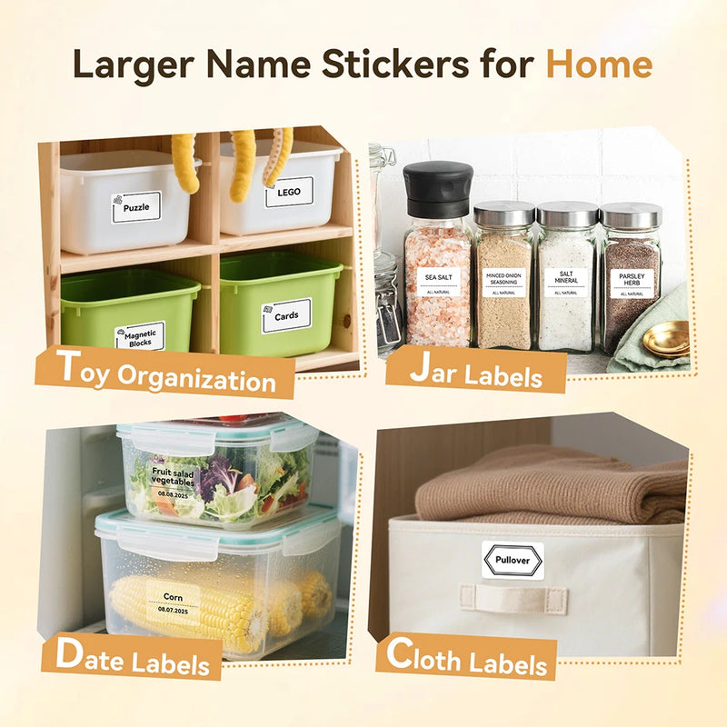 1 Roll NIIMBOT White/Cold Thermal Adhesive Label for B1 B21 B3S B31 B4 Anti-Oil Tear-Resistant Price Tag Home Bussiness Use