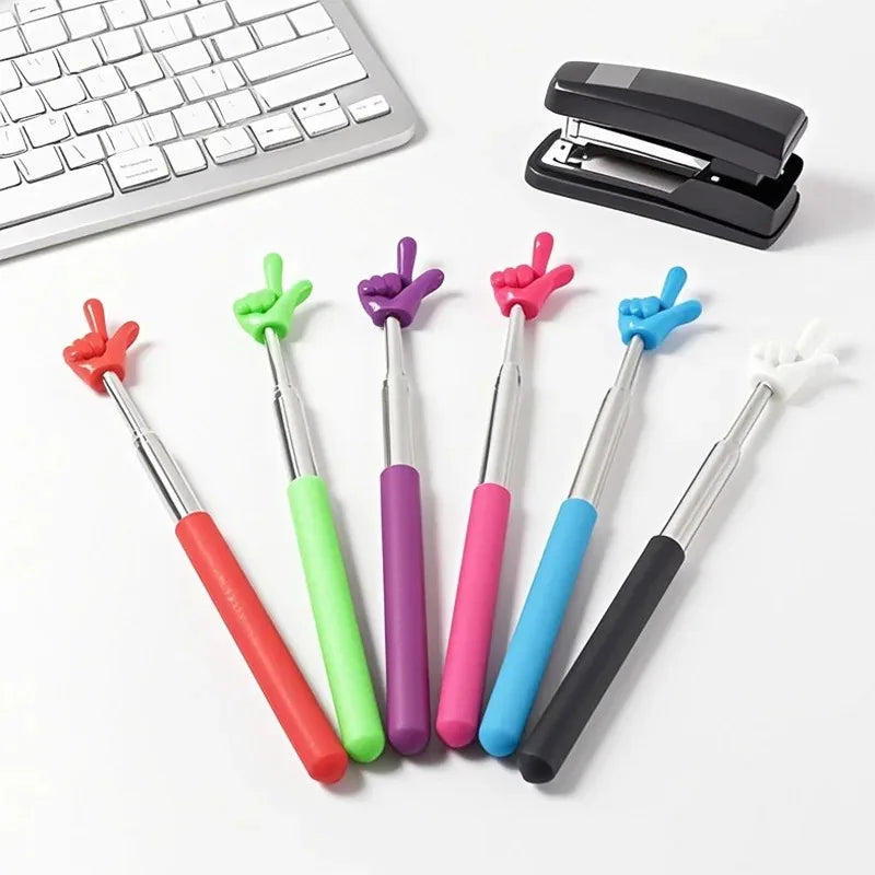 Telescopic Reading Stick Reading Finger Telescopic Point Reading Stick Point Reading Tool Whip Command Stick Teaching Stick