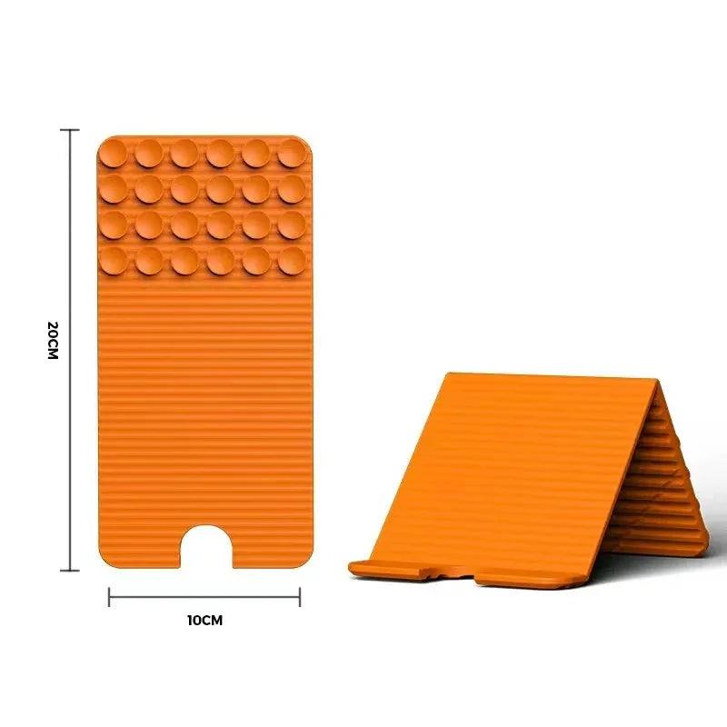 3rd Gen Silicone Phone Holder, Multi Surface Suction Phone Stand, Portable Hands Free Mobile Mount for Shower Gym Desk