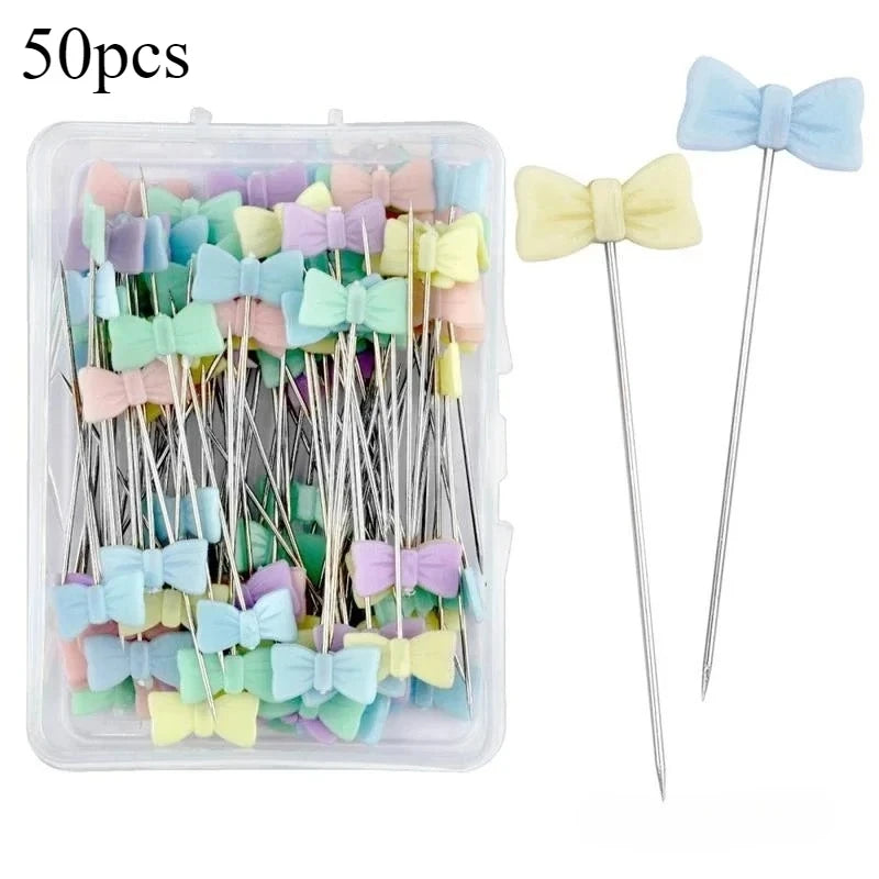50pcs Clothing Tailor'S Hand Positioning Pins for Sewing,Cartoon Large Head Pins for Craft Sewing Additions,Embroidery Supplies