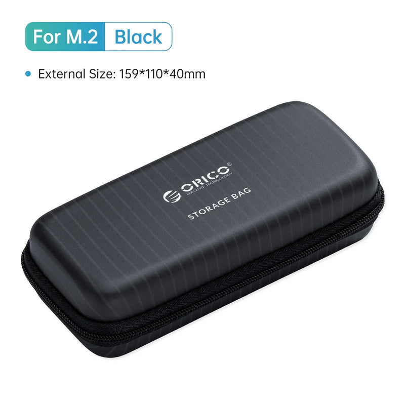 ORICO M.2 Hard Disk EVA Portable HDD Storage Protection Bag for External M.2 Hard Drive/Earphone/Data Line HDD Case