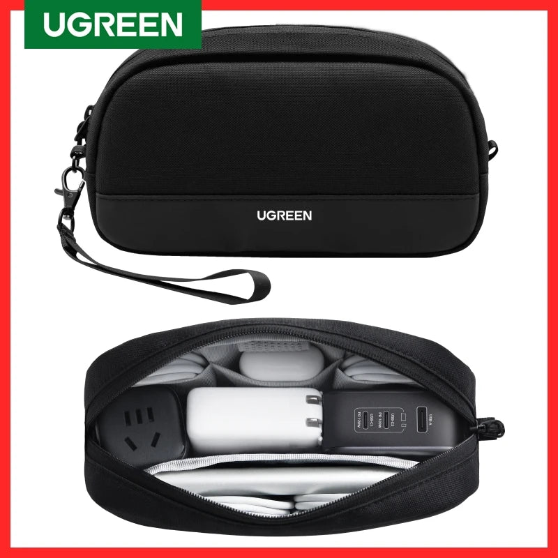 UGREEN Storage Bag Case Organizer Bag S/M Size for Earphone USB Cable Cell Phones Charger PC Digital Laptop Accessories Bag