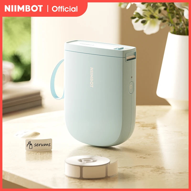 NiiMbot D11 Bluetooth Thermal Label Printer Portable Wireless Label Maker Machine Multiple Templates Available for Office Home