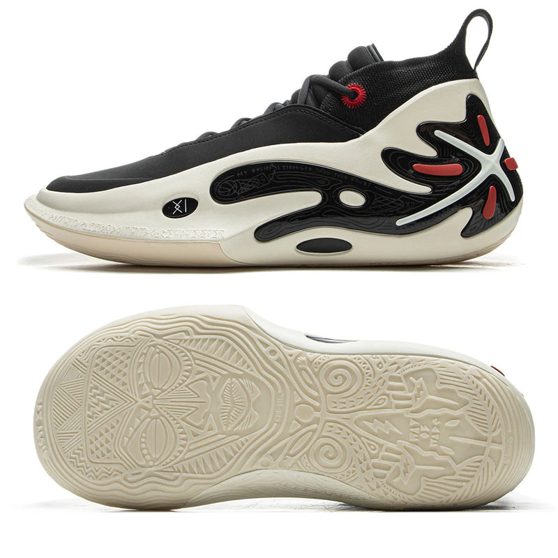 Li-Ning Men's WAY OF WADE 11 WHITE HOT Professional Basketball Shoes Carbon Plate Cushion Support Indoor Sneakers ABAU049