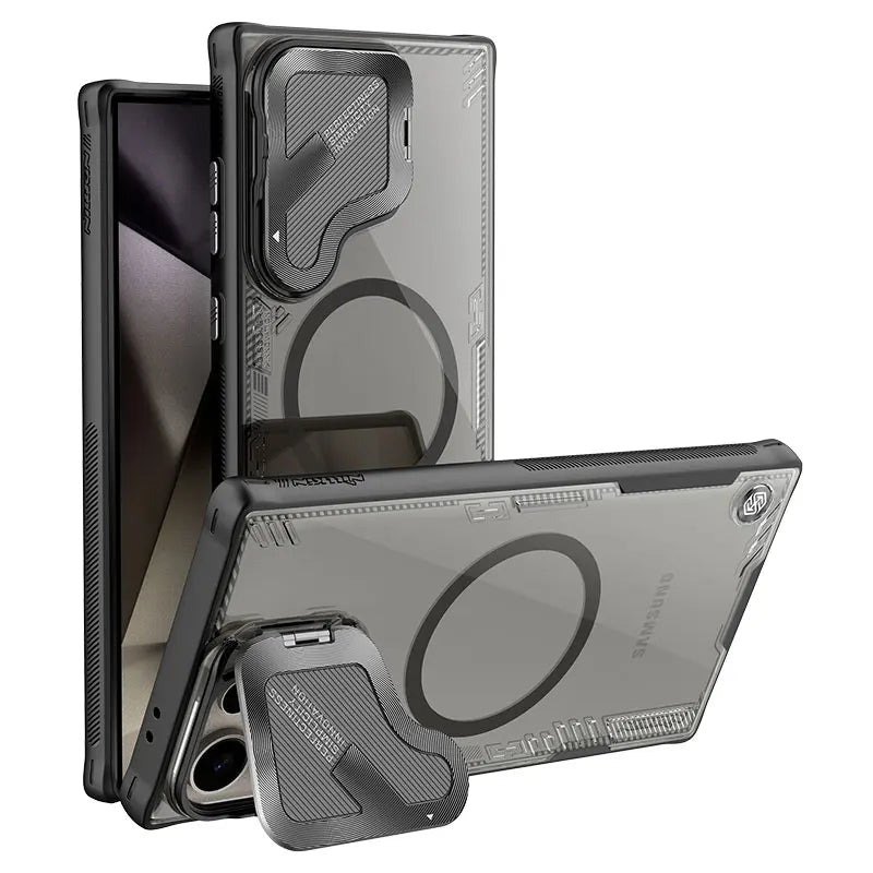 Nillkin For Samsung Galaxy S24 Ultra Magsafe Case for Samsung S24 Ultra Magnetic Anti Shockproof Back Cover With Camera Holder